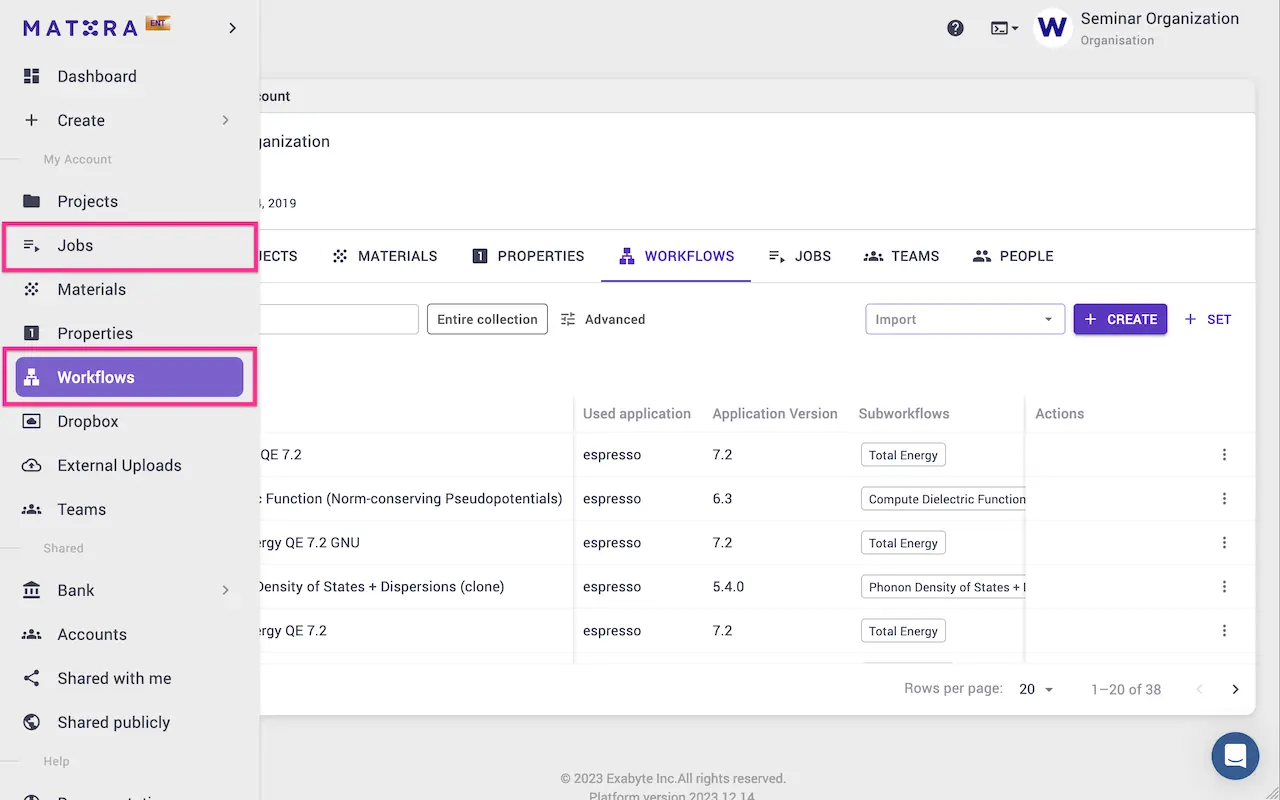 Navigation sidebar