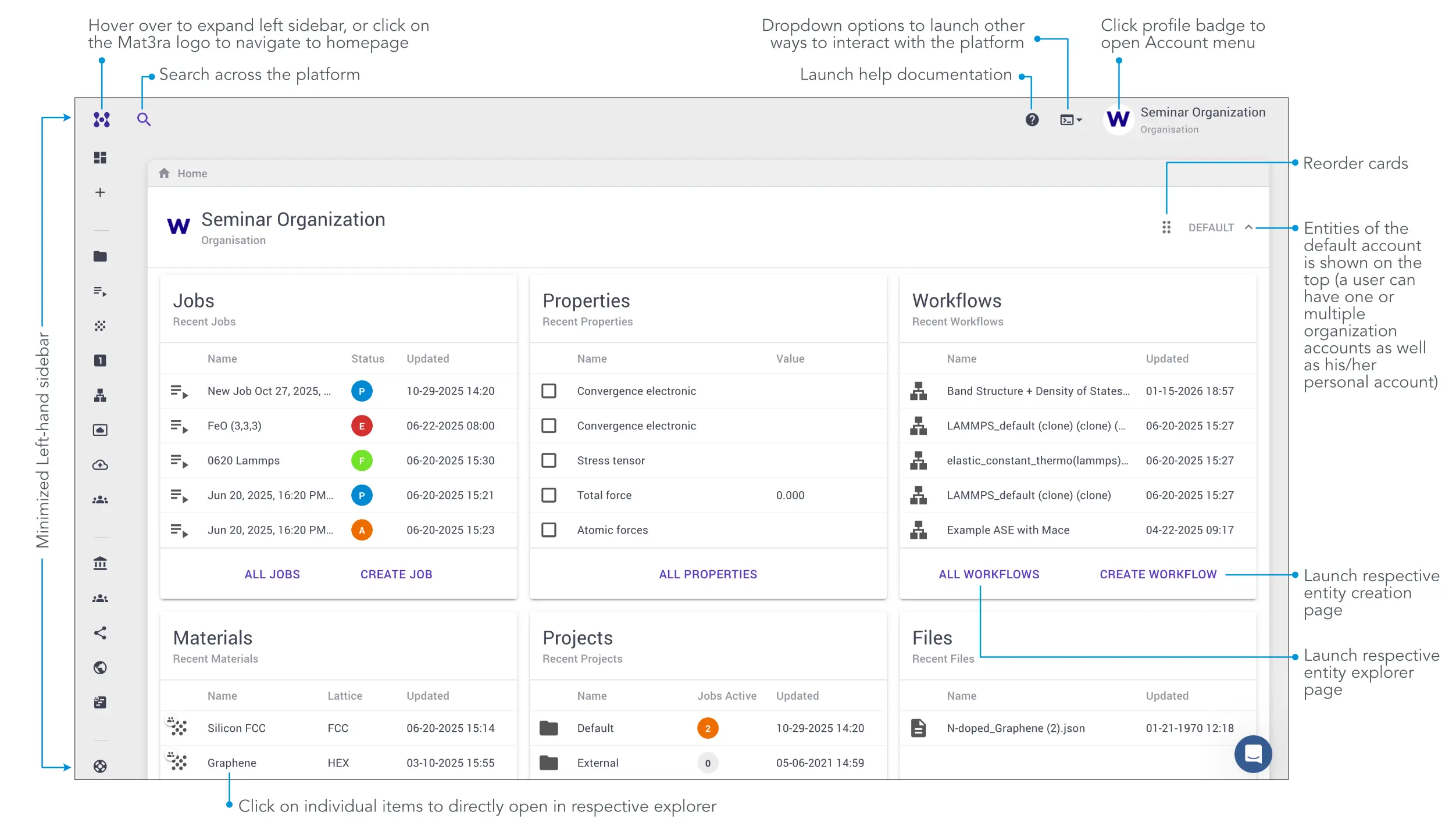 Platform Homepage